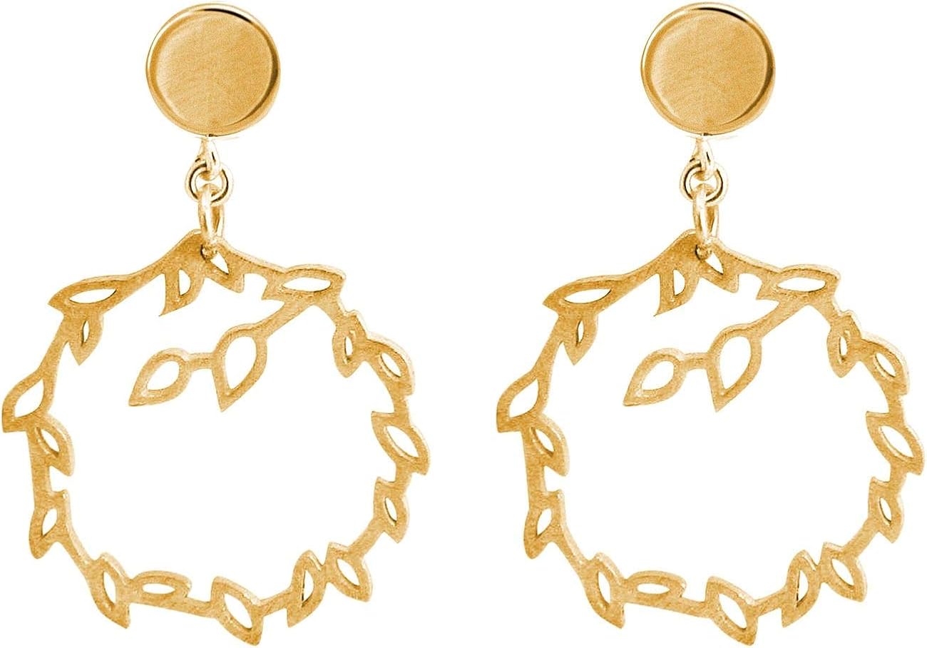 gemshine yoga 耳环莲花creolen 925 银或高品质镀金.